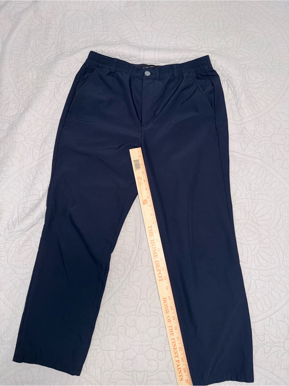 Hemmed Marc New York Navy Stretch Chinos
